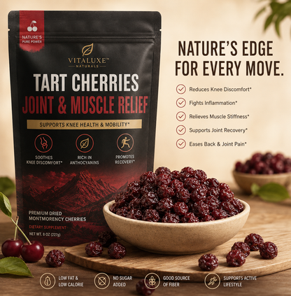 🍒Tart Cherry Extract for Joint Support - Back & Knee Relief | Epicureart🔥-EV