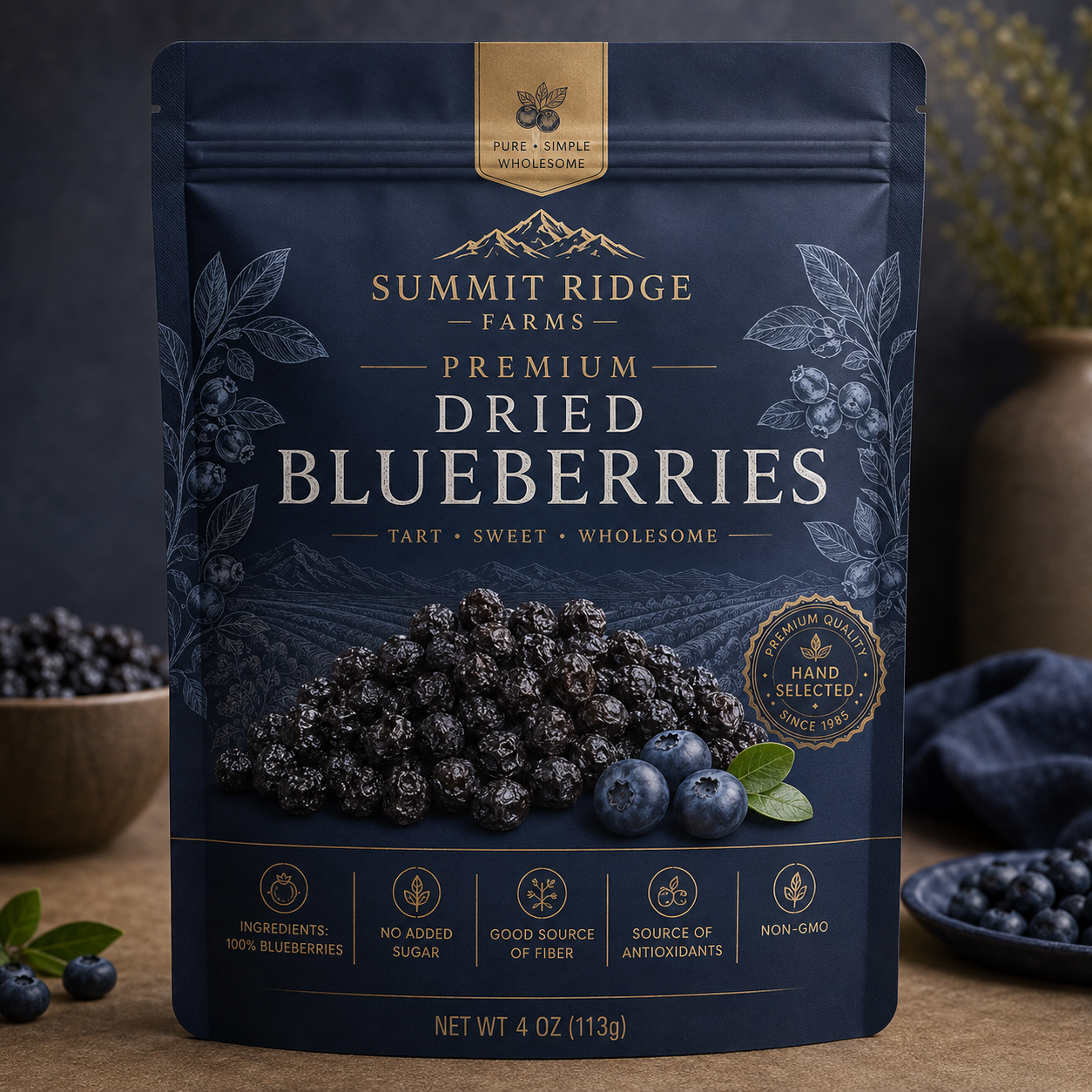 🫐 Wild Maine Dried Blueberries