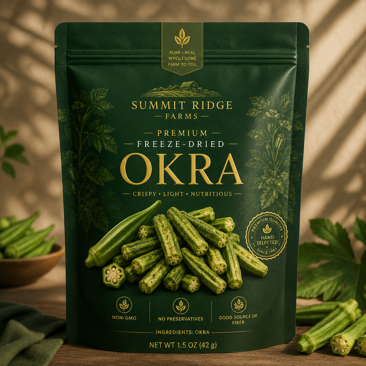 🌱 Clemson Okra Chips
