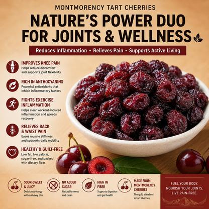 🍒Tart Cherry Extract for Joint Support - Back & Knee Relief | Epicureart🔥-EV